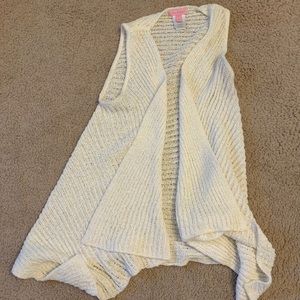 White Lilly Pulitzer Knit Vest, size small